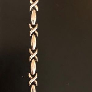 Sterling Silver Hugs & Kisses Bracelet, X’s & O’s